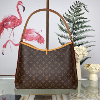 กระเป๋าถือขนาดกลาง CarryAll พร้อมผ้าcanvas Monogram