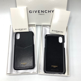 *สอบถามstockก่อนกดสั่ง Givenchy Iphone X XS ธรรมดา เช็ครุ่นก่อนสั่ง case หนัง ของแท้ จีวองชี่ แบรนด์เนม ดำ เคสมือถือ