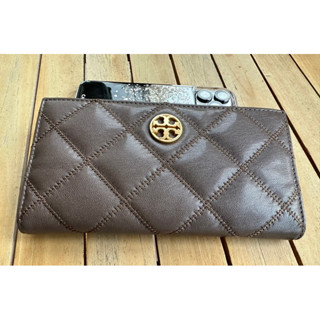 tory burch กระเป๋าสตางค์หนังแกะใบยาว 🚩มือ 2