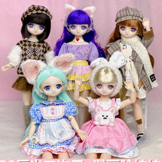 ตุ๊กตาบาร์บี้ พร้อมส่ง 30 cm บาร์บี้ตัวใหญ่ ตุ๊กตา BJD Doll พร้อมชุด ตุ๊กตาหน้า anime พร้อมส่ง