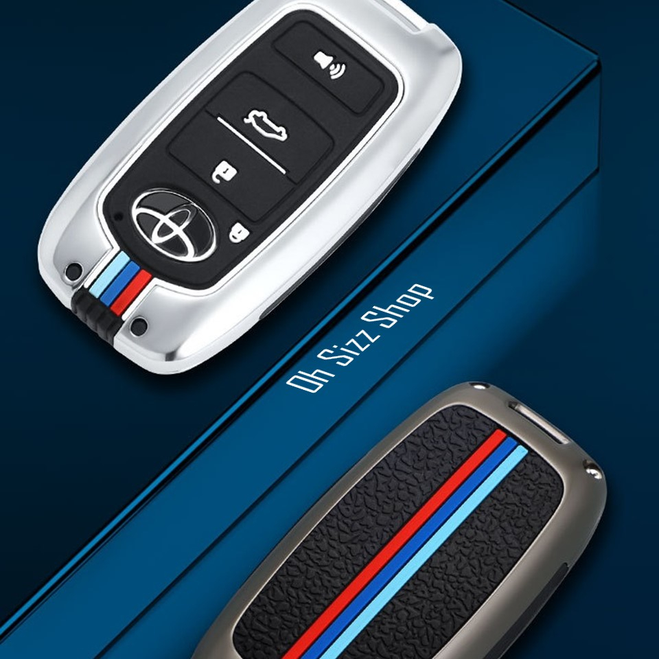 เคสรีโมทรถ Toyota Yaris ATIV Veloz 2022 (Alloy Up Grade Luminescence 3D Silicone Push button Guard) Key Sets Toyot