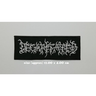 ตัวรีดติดเสื้อ งานปัก ตกแต่งเสื้อผ้า แจ๊คเก็ต Decapitated Embroidered Iron on Patch  DIY