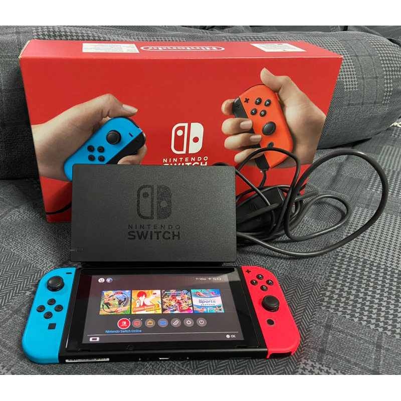 มือ 2 นินเทนโด้ นินเทนโด Nintendo switch v.2 (กล่องแดงแบตอึด) มือสอง มีประกัน
