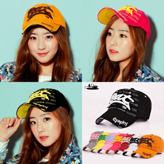 Cap_Bat Jackie Hat หมวกแก็ป ลายปัก มีหลายสี ราคาถูก พร้อมส่ง