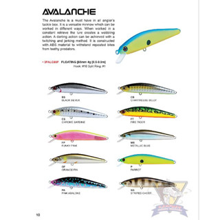 เหยื่อตีปลา กระสูบ ปลาพวง FISH ART AVALANCHE