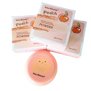 Kiss Beauty Peach Powder แป้งพีช 9g.