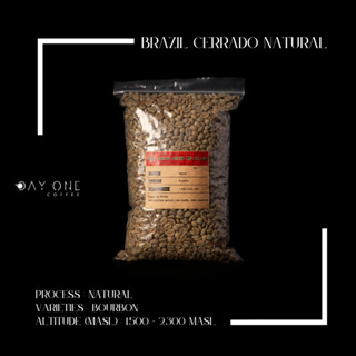 Brazil Cerrado  Natural  Green Bean Coffee 1 kg. DAY ONE COFFEE