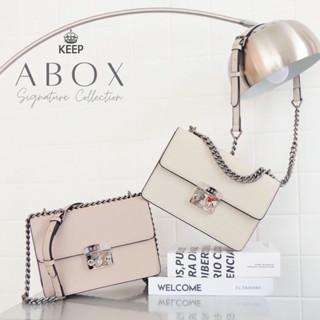 [ Signature Collection ]  KEEP Abox กระเป๋าสายโซ่สะพายข้าง  รุ่นขายดีของทางแบรนด์