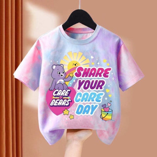 พร้อมส่งในไทย🧸เสื้อน้องหมีCareBearเป็นผ้าcotton40%ไม่ใช่ผ้าลื่นๆ