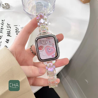 ใสฟรุ้ง สายนาฬิกา watch ultra 11 10 9 8 7 6 5 4 3 smart watch 38/40/42/44/45/46/49mm strap smart watch
