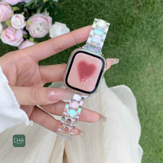 ใสฟรุ้ง สายนาฬิกา watch ultra 11 10 9 8 7 6 5 4 3 smart watch 38/40/42/44/45/46/49mm strap smart watch