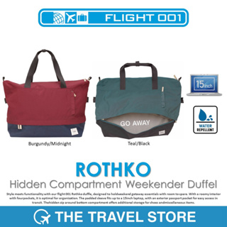 FLIGHT 001 ROTHKO Hidden Compartment Weekender Duffel (26054, 26060) กระเป๋าพาดไหล่ กระเป๋าถือ