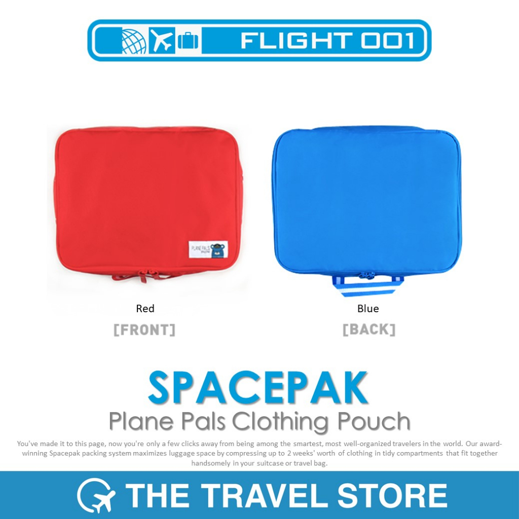 FLIGHT 001 SPACEPAK Plane Pals Clothing Pouch  (28010, 28011) กระเป๋าจัดระเบียบ อุปกรณ์เสริมกระเป๋าเดินทาง