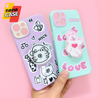 เคส7+ 13 เคสมือถือนิ่ม TPU กันเลนส์กล้องพิมพ์ลายการ์ตูน ฟรี Griptok น่ารักเข้ากัน