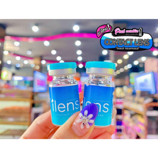 📣เพียวคอส📣I Lens Contacts Lens ไอเลนส์ คอนแทคเลนส์ฝาฟ้า💙ยืนหนึ่งเรื่องค่าอมน้ำ60%(เลือกลาย)