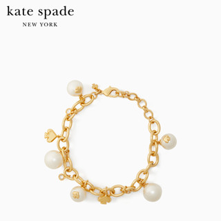 KATE SPADE NEW YORK EVERYDAY SPADE PEARL CHARM BRACELET KC772 กำไลข้อมือ