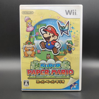 SUPER MARIO PAPER แผ่นสภาพดี Nintendo Wii มีกล่องใสสวม เพื่อเก็บสะสมให้
