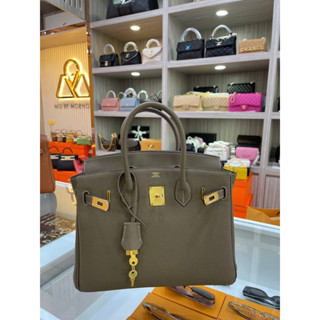 Hermes birkin หนังเเท้ทั้งใบ free box set  Grad original  Size 30CM