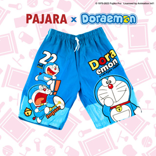 กางเกงขาสั้นเด็ก กางเกงเชิงเด็ก โดเรม่อน ลิขสิทธิ์แท้ cotton100% By PAJARA (DRM-EN0002)