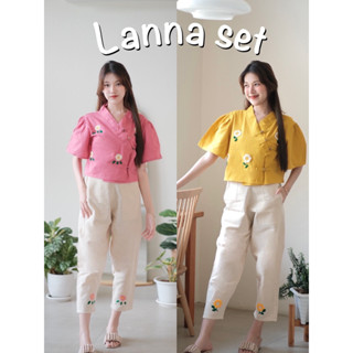 พร้อมส่ง✨Lanna set ชุดเซ็ตผ้าฝ้ายพื้นเมือง งานปักมือ