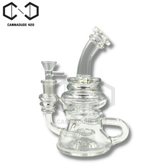 Recycler Glass Dab rig 7.5" HTB Dabrig บ้องแก้ว แจกันแก้ว BU074