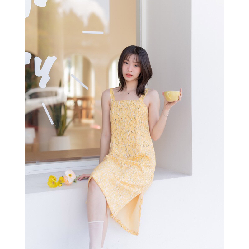LULU BLOSSOMS - Irene Dress (Color: Yellow)