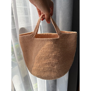 กระเป๋าโครเชต์ handmade 100%  Basket bag🧶