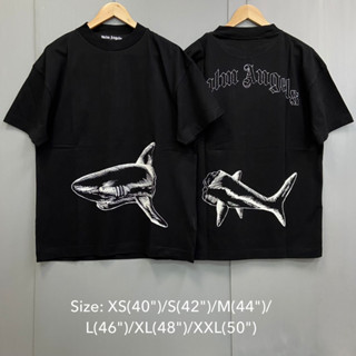 💥ถามstockก่อนกดสั่ง Palm Angels Tee shark t-shirt เสื้อยืด เสื้อ ฉลาม สีดำ ขาว ปาล์ม แองเจิล ของแท้ แบรนด์เนม ผู้ชาย