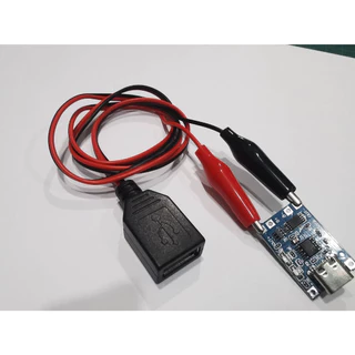 คลิปปากคีบกับขั้วต่อ USB(ตัวผู้/ตัวเมีย) ความยาว 60 cm. งานDIY ใช้ทดสอบงานไฟฟ้า-อีเล็คทรอนิคส์