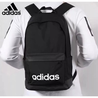 ADIDASกระเป๋าเป้สะพายหลังกระเป๋านักเรียน กระเป๋าเป้สะพายแบบพกพากระเป๋าเดินทาง(ขนาด:กว้าง28* หนา 15* หนา 18* สูง 44cm)