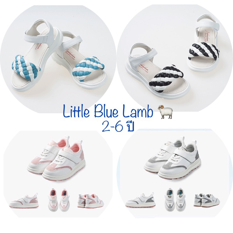 📦พร้อมส่ง 💢ใหม่🔅รองเท้าเด็ก little blue lamb 2-6ขวบ
