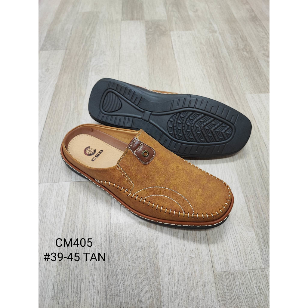 CM405รองเท้าหนังเปิดส้นผู้ชายไซส์39-45