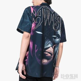 DOSH HAWAII COLLECTION BATMAN เสื้อเชิ้ตฮาวาย ผู้ชาย DBMS5002-BL