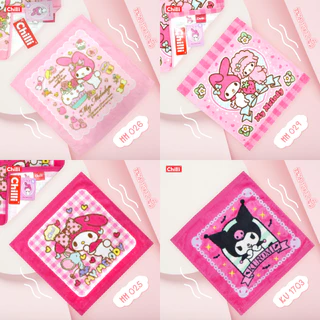 "ของแท้ 100%" JHC ผ้าขนหนู Sanrio Characters ขนาด 12x12 นิ้ว รวมลาย