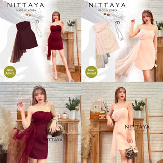 Nittaya เดรสเกาะอกมุ้ง รุ่นนี้มีมาให้เลือก 2 สี💖
