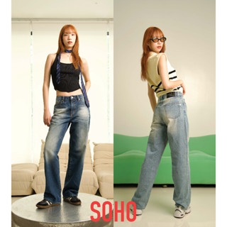 (9.9 โค้ด 699BPSOD ลด20%) TGDA.CO - กางเกงยีนส์ Body girl รุ่น SoHo denim