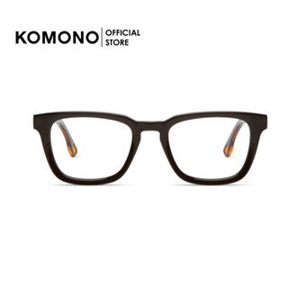 KOMONO Parker Black Bronze กรอบแว่นสายตากรอบ ทรงสี่เหลี่ยมผื้นผ้า สีดำ