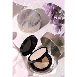 Novo [No.5861] คุชชั่น แป้งอัดแข็ง 2 in 1 ในตลับเดียว Light and bright double layer air cushion cream กันน้ำ ติดทน