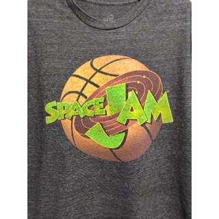 เสื้อยืด มือสอง ลายการ์ตูน Space Jam อก 40 ยาว 26