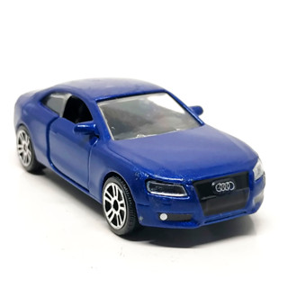 รถเหล็กมาจอเร็ต Majorette Audi A5 Coupe สีฟ้า ขนาด 1/64 ยาว 8 cm มือสอง #001