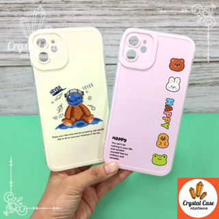 VIVO Y02 Y02s Y11 Y20 Y21(2021) Y22(2022) C11 C35เคสมือถือนิ่มใส TPU กันเลนส์กล้องนูนลายการ์ตูน