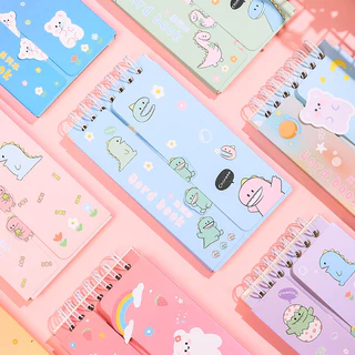 สมุดจดบันทึก จดเมนู80หน้า คำศัพท์ A7 ลายการ์ตูนพร้อมส่ง