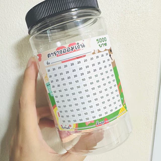 P8 สติกเกอร์ตารางออมเงินจิ๋ว ตารางเก็บเงิน ตัวช่วยออมเงิน
