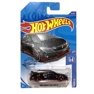 Hotwheels 2018 Honda Civic Type R ดำ Trimแดง งานปี 2020