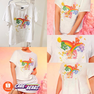 Care bears แท้💯 เสื้อยืด ลายหมี แคร์แบร์ สายรุ้ง การ์ตูน หมี พร้อมส่ง✨