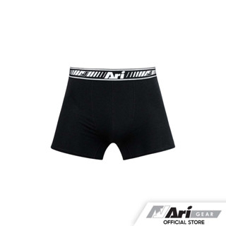 ARI ULTRASOFT BOXER BRIEFS -BLACK/WHITE กางเกงบ๊อกเซอร์ อาริ BRIEFS สีดำ