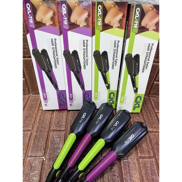 เครื่องหนีบผม ckl719 เครื่องแท้ 100% ที่หนีบผม CKL รุ่น 719 ที่ม้วนลอน แกนม้วนผม ปรับระดับได้