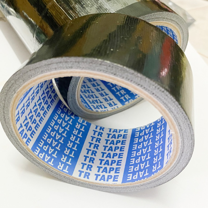 TR Tape เทปผ้าแลคซีน สีดำ กว้าง2นิ้ว ยาว 8หลา