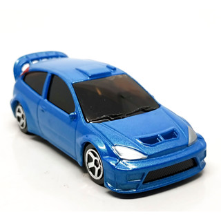 รถเหล็กมาจอเร็ต Majorette Ford Focus WRC  สีเมทัลลิกน้ำเงิน ขนาด 1/64 ยาว 8 cm มือสอง #001