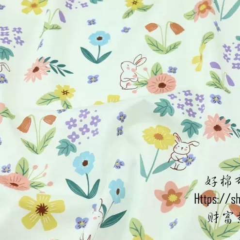 ผ้าคอตตอน 100% ทอทวิล ผ้าเมตร  ลายดอก ลายการ์ตูน ผ้าหน้ากว้าง 1.60 เมตร เกรดA 60 เนื้อนิ่มลื่น เนื้อเงา